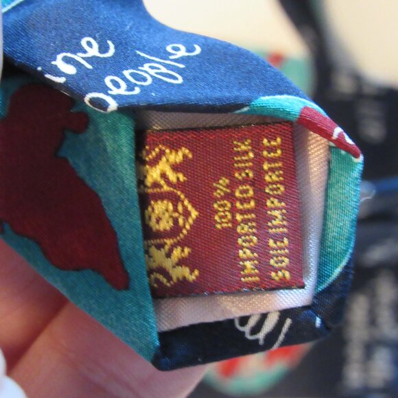 Official John Lennon Artwork 100% Silk Tie Imagine All The People + Mug Lot of 2 - Picture 5 of 12